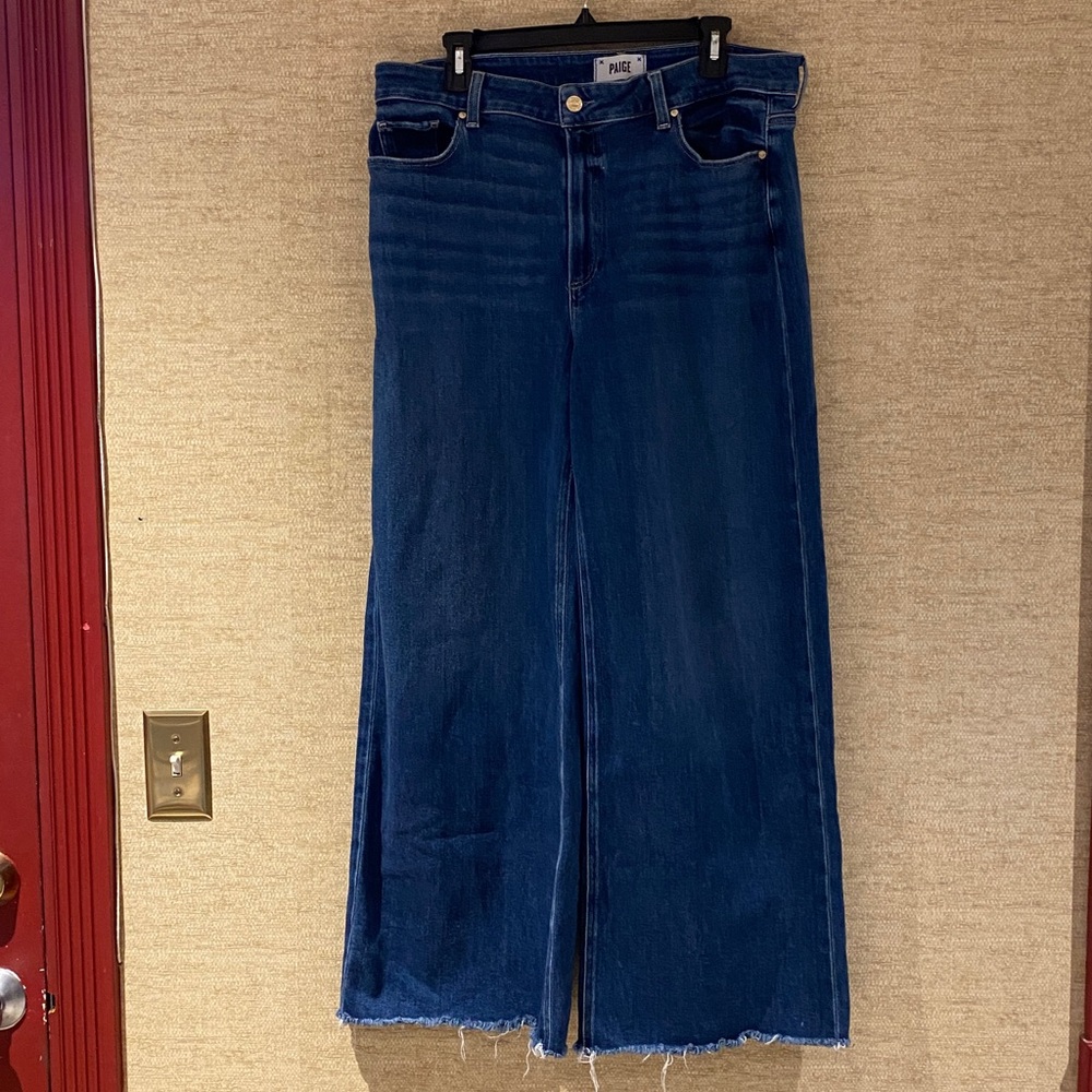 Paige Cotton Stretch Extra Wide Leg Full Length Jeans